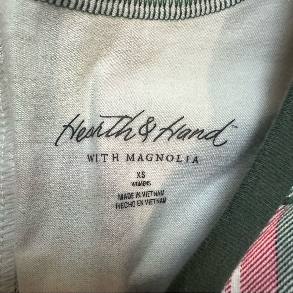 ADULT Hearth & Hand Magnolia Plaid One-Piece Pajama, Christmas,‎ Holidays, XS - Picture 12 of 16